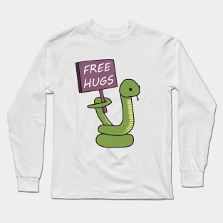 Snake Offers Free Hugs Long Sleeve T-Shirt